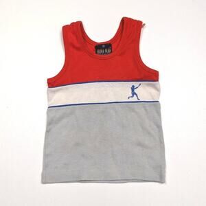 Vintage Triple Play Tank Top Boys Size 2T Baseball
